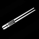 2pcs Side Skirt Stripes Decal Sticker for Mercedes Benz W205 C Class AMG White