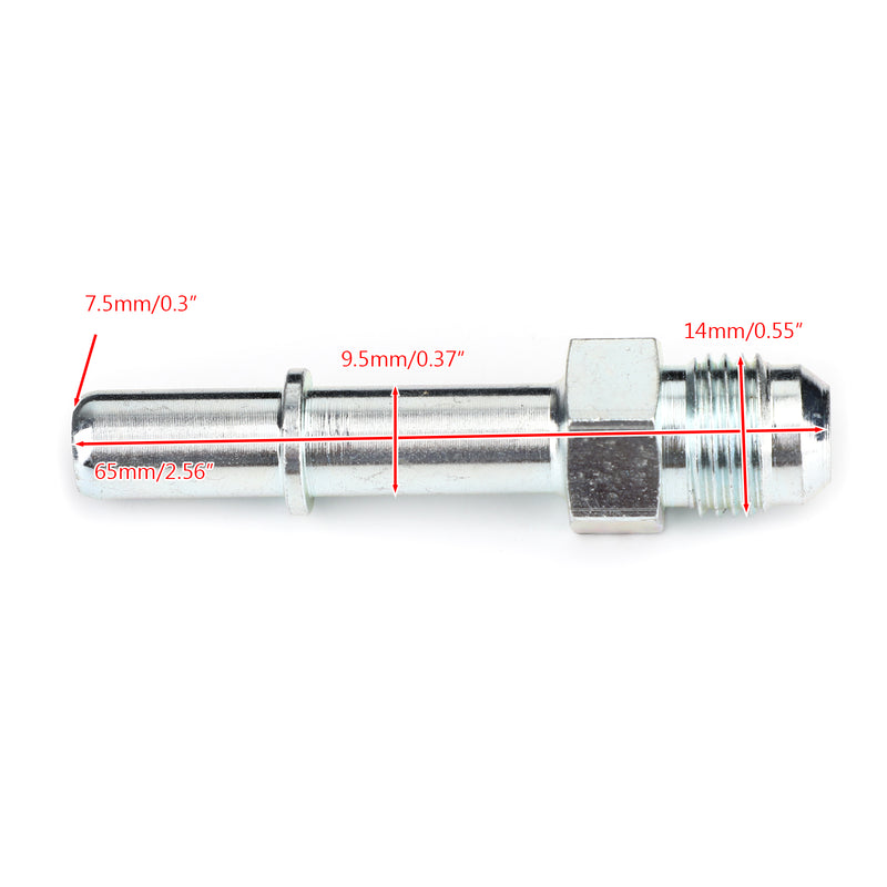 640940 EFI Fuel Fitting -6 AN Male to 3/8" SAE Push On Quick Disconnect Generic