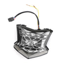 LED Brake Turn Signals Taillight For Kawasaki Z650 Ninja 650 Z900 17-24 Silver Generic