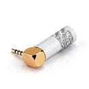 4PCS Mini 2.5mm 4 Pole Balance Plug Right Angle Plugs Fit DIY Headphone Silver