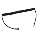 Microphone Coiled Replacement Cord Cable 4 Pin For Pr550Pr3100 Car Walkie Talkie