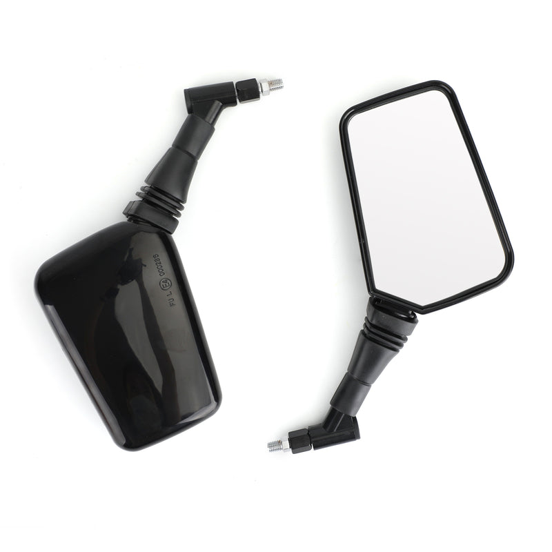 PAIR MIRRORS NEW Black Left Right Mirror 8MM 10MM For Motorcycle Motorbike Generic