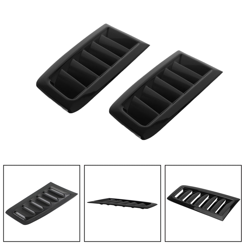 Gloss Black Universal Abs Bonnet Vents Hood Trim For Ford Focus Rs St Mk2 Spr Generic