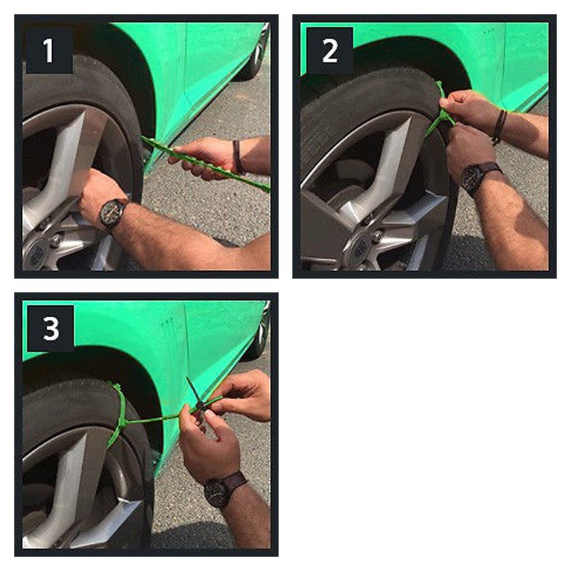 10PCS Snow Tire Chain Anti-Skid Belt For Car Truck SUV Emergency Winter Driving Generic