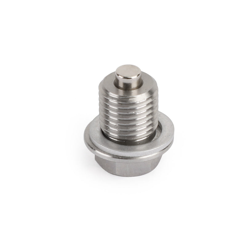 M14 x 1.5 MM Stainless Steel Car Oil Drain Plug with Neodymium Magnet Universal