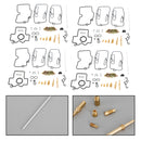 4X Carburetor Carb Rebuild Repair Kit fit for Yamaha YFZ450 2004-2009 Generic