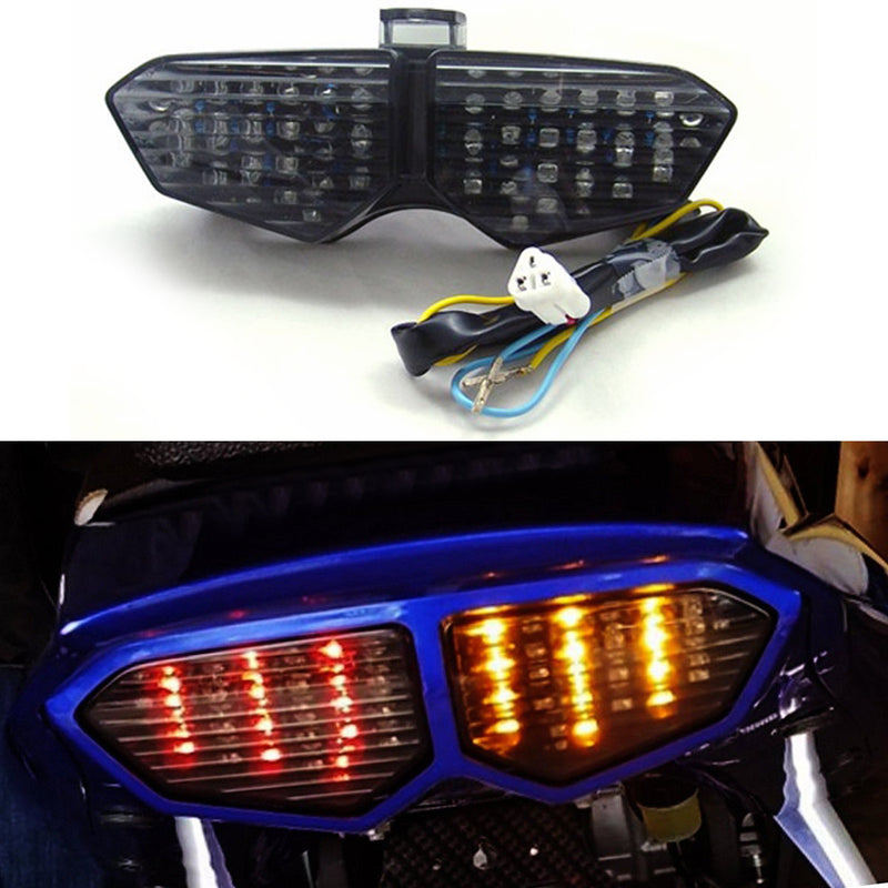 2003-2005 Yamaha YZF R6 YZF R6S Integrated LED TailLight Turn Signals Smoke