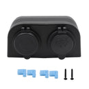 2 In 1 Charger + 12V/24V Cigarette Lighter 2 Hole Panel Fit for Boat Car