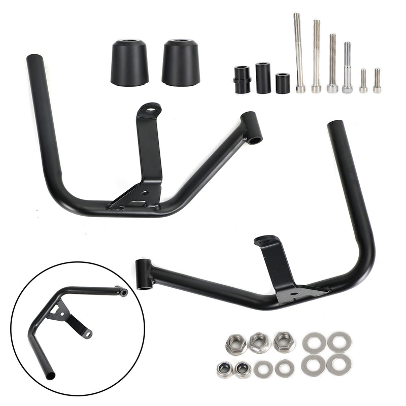 Black Engine Protection Guard Frame Crash Bars Iron Fits For Tr Trident 660 21 Generic