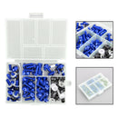 158pcs Motorbike Blue Fastener Clip Screw Kit Windscreen Fairing Bolt Universal Generic