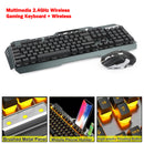 Backlit Wireless Gaming Keyboard Ergonomic Mouse Bundles Control PC Laptop