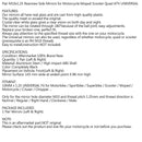 Pair M10 Rearview Mirror for Motorcycle Custom Cruiser Cafe Racer UNIVERSAL Generic