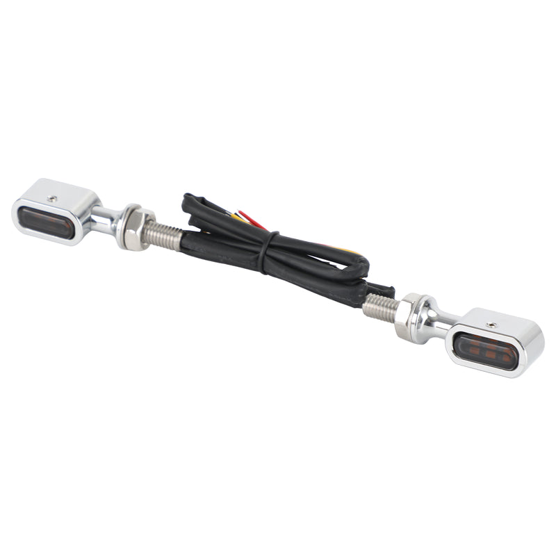 LED Rear Mini E Mark Turn Signal Indicator For Sportster Touring Dyna Softail Generic