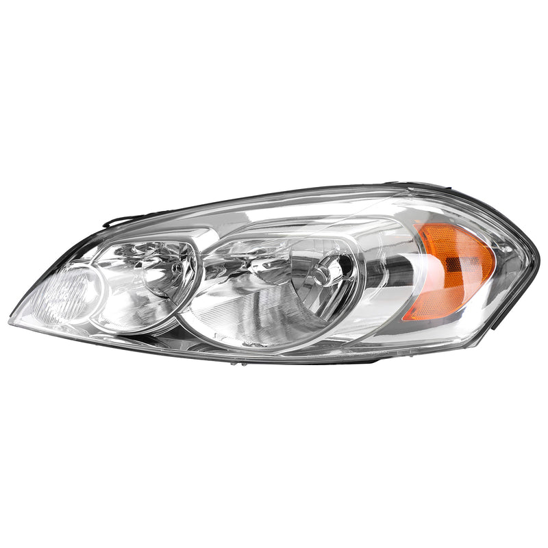 2014-2016 Chevrolet Impala Limited Chrome Housing Clear Amber Headlights Assembly