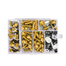 158pcs Motorcycle Sportbike Windscreen Fairing Bolt Kit Fastener Clip Screw Gold