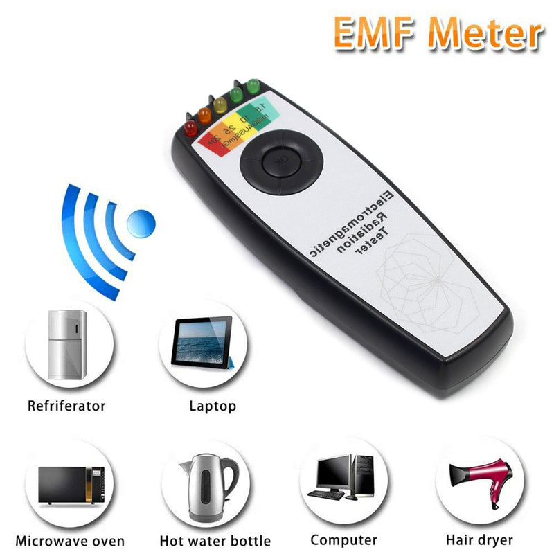 5 LED EMF Meter Magnetic Field Detector Hunting Paranormal Equipment Tool