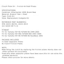 Clutch Kit Iron& Friction Plates fit for Yamaha YZF R6 YZF600 YZF R6S YZF600 Generic