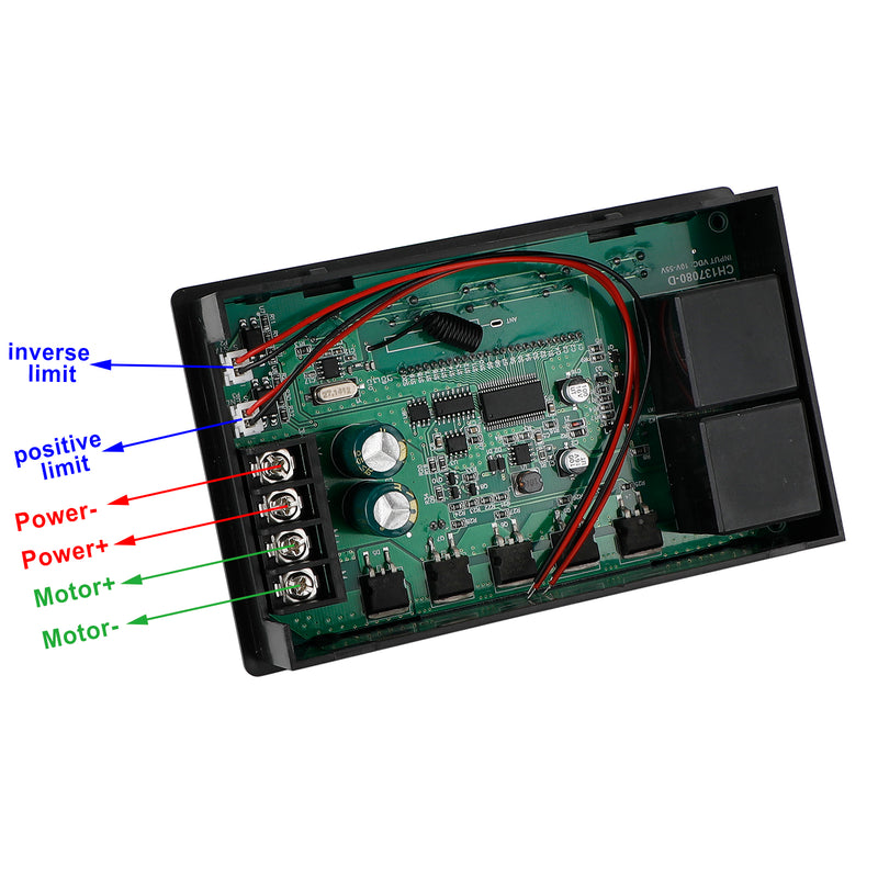 Speed Controller PWM DC Motor Timing Reversible Remote Control LCD Display 60A