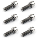 M5x16mm Titanium Ti Bolts Allex Hex Bike Stem Tapered Head Screw + Washer 6pcs T