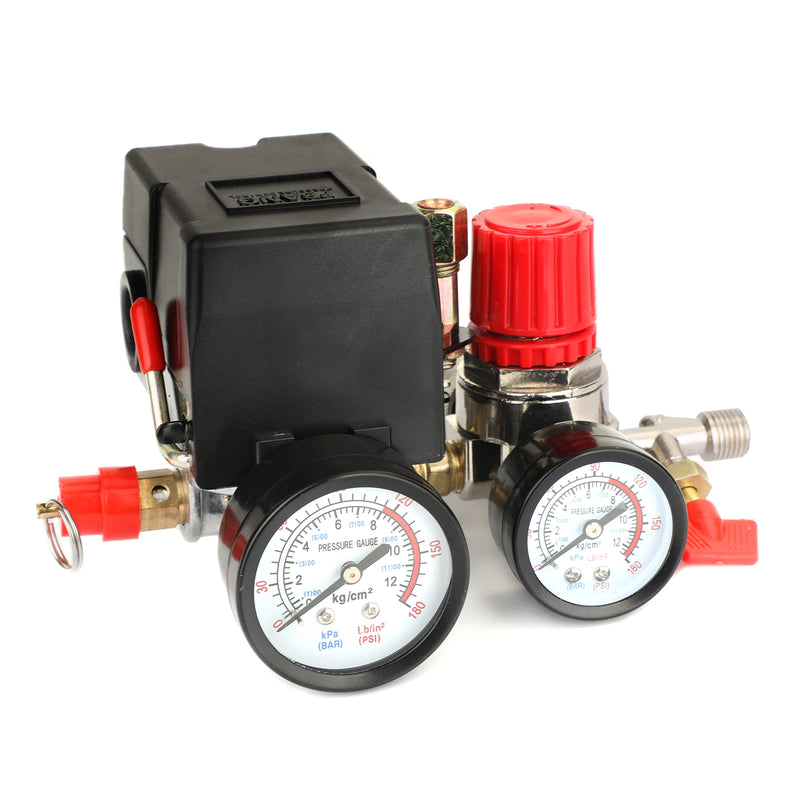Universal Air Compressor Pressure Control Switch Manifold Regulator Fitting