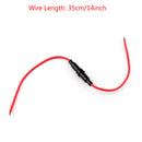 20Pcs 6x30mm AGC Glass Fuse Holder In-line Screw Type With 16 AWG Wire Cable