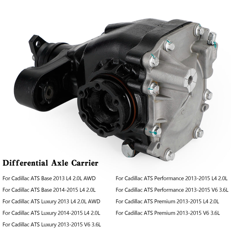 Cadillac ATS 2013-2019 3.6L Differential Axle Carrier 23156305