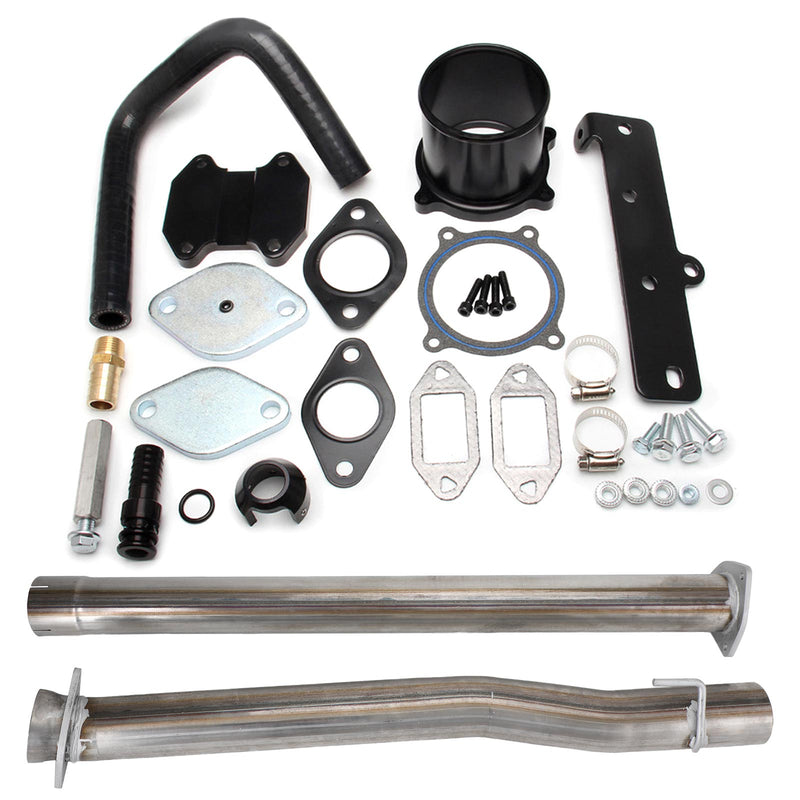 Dodge Ram 2500 3500 6.7L Cummins Diesel 4" Muffler Exhaust Pipe + EGR Delete Kit