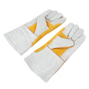 14Inch Leather Welding Gloves For Tig/Mig/BBQ/Stick Welders Heat Resistant