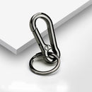 Chrome Metal Spring Steel Pull Chain keyring keychain key chain pendant Key Generic