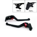 Long Brake Clutch Levers For Yamaha YZF R3 2015 YZF R25 2014-2015 Black Generic