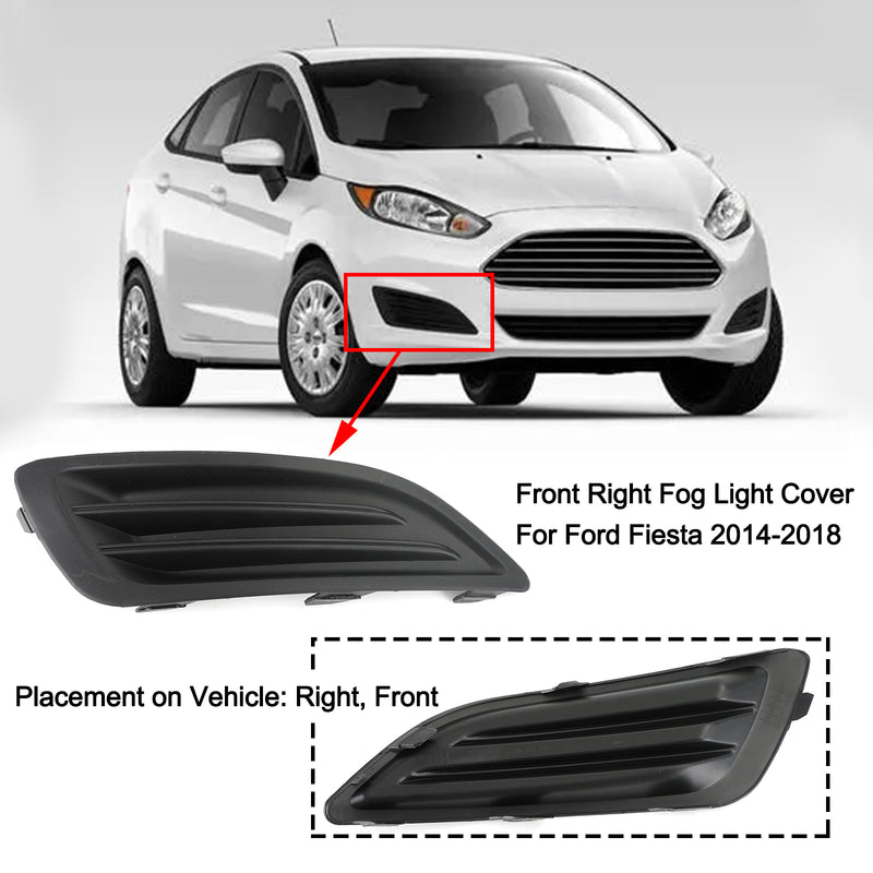 Front Right Bumper Fog Light Cover Trim For Ford Fiesta 1.0 1.6 2014-2018 Generic