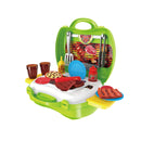Toddler Children Food Cooking Kitchen Set Toys BBQ Grill For Kid Pretend Play