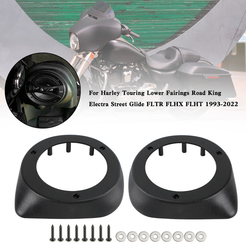 1993-2022 Touring Road King Lower Fairing 6.5" Speaker Boxes Pod