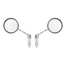 Chrome Handlebar End Mirrors For Motorcycle Cafe Racer Old School Clubman 22mm Generic