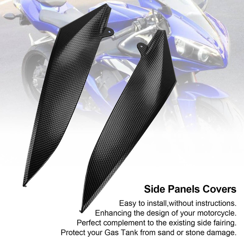 Gas Tank Side Trim Cover Panel Fairing Cowl for Yamaha YZF R1 2004-2006 Carbon Generic