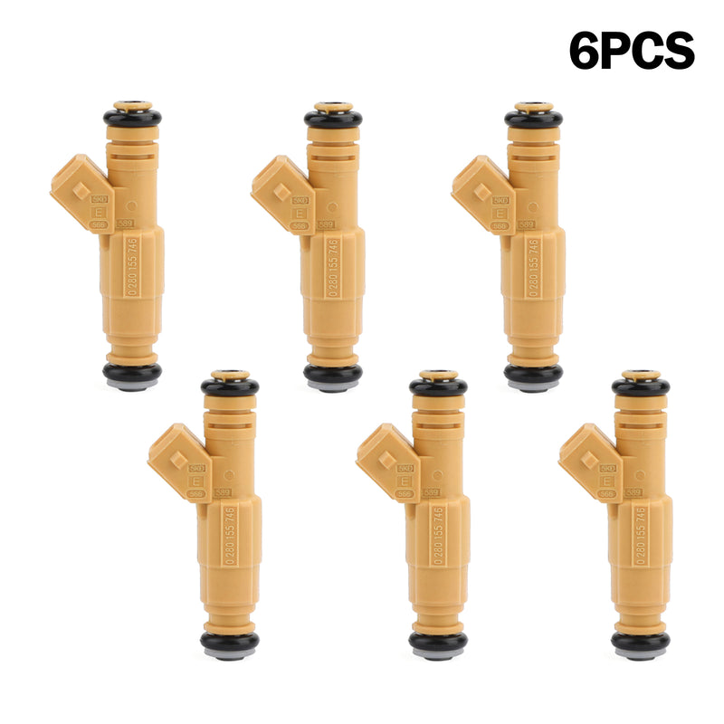 FJ583 0280155746 0280155702 6pcs Fuel Injectors Fits 97-98 Volvo S90 1987-1998 Cherokee 4.0L Grand Cherokee Generic