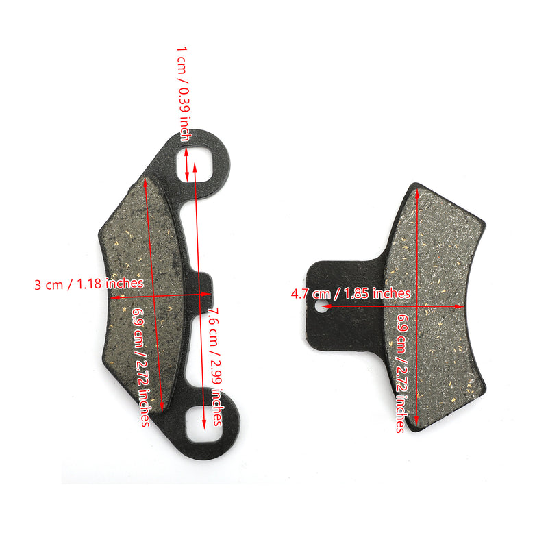 Front & Rear Brake Pads For Polaris Sportsman 500 4x4 98-2002 4x4 DUSE 01-02 Generic