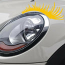 Porsche Volkswagen Beetle Black Car Headlight Eyelash Sticker Eyebrow Decal