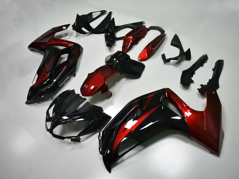 Injection Fairing Kit Plastic Fit for Kawasaki Ninja 650 EX650 2012-2016 Red Black Generic