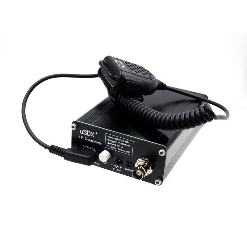 Usdr usdx+ Plus Transceiver All Mode 8 Band HF Ham Radio w/Power Adapter US Plug