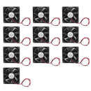 10PCS DC Brushless Cooling PC Computer Fan 12V 8025s 80x80x25mm 0.2A 2 Pin Wire
