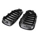 BMW 1 Series F20 F21 2015-2017 Gloss Black Double Front Kidney Grill Grille