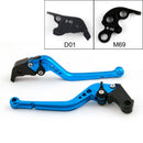 Long Brake Clutch Levers For KTM 990 SMR/SMT 2009-2013 (D01/M69) Black Generic