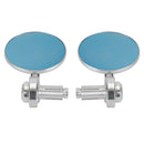 Aluminum Handlebar End Mirror 7/8"-1" Silver Short Arm BAR End 3" Round Mirrors Generic