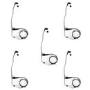 5x Headset Earpiece For Kenwood BAOFENG TYT LINTON UV-5R TG-UV2 Two Way Black