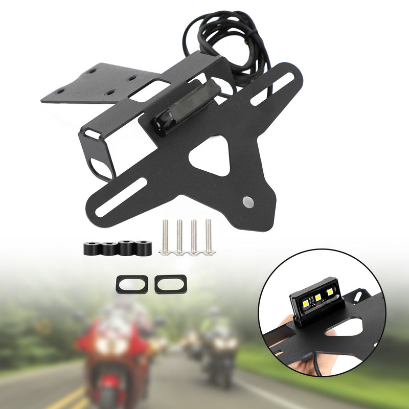 Motorcycle License Plate Holder Frame Bracket fit for HONDA CBR500R 2019-2021 Generic