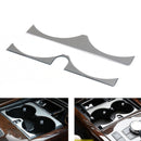 Steel Inner Water Cup Holder Cover Trim For Benz E Class W212 2014-2015 Silver Generic