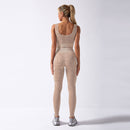 2Pcs Womens Snake Skin Pants Set Lounge Wear Tracksuit Yoga Gym Sport Suit