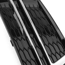 Pair Front Fog Light Cover fit AUDI A4 B9 S-LINE 2016-2018 Bumper Grille