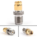 10Pcs SMA Male Plug To Mini UHF Female Jack Plug Straight RF Coaxial Adapter 50??